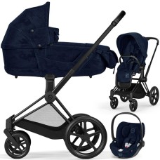 Cybex Priam 3 в 1 Rebellious Luxury шасі Matt Black 4.0 автокрісло Cloud plus