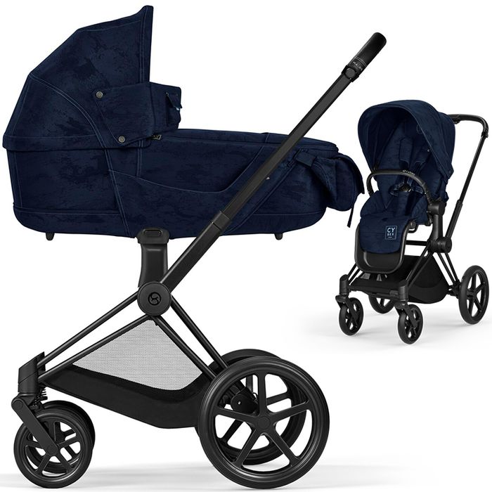 Cybex Priam 4.0 stroller 2 in 1 Rebellious Luxury chassis Matt Black