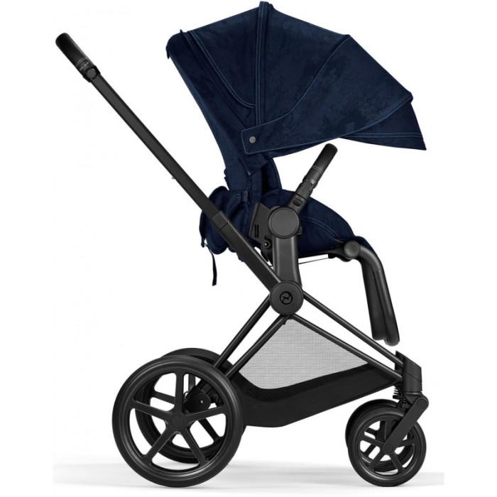 Коляска Cybex ePriam Rebellious Luxury з сумкою шасі Matt Black 4.0