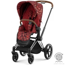 Stroller Cybex ePriam by Alec Voelkel Rockstar chassis Chrome Brown 4.0