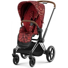 Stroller Cybex Priam Rockstar by Alec Voelkel chassis Chrome Brown 4.0