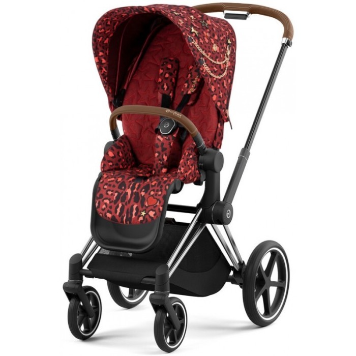 Stroller Cybex Priam Rockstar by Alec Voelkel chassis Chrome Brown 4.0