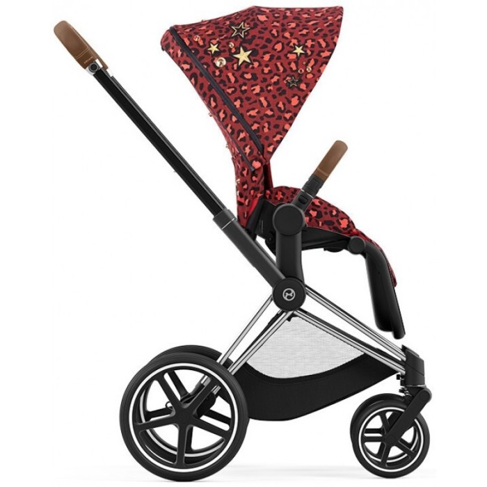 Stroller Cybex Priam Rockstar by Alec Voelkel chassis Chrome Brown 4.0