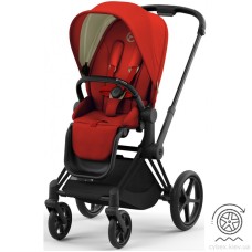 Коляска Cybex ePriam Autumn Gold шасі Matt Black 4.0