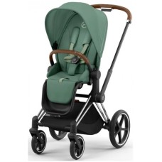 Stroller Cybex Priam Leaf Green chassis Chrome Brown 4.0