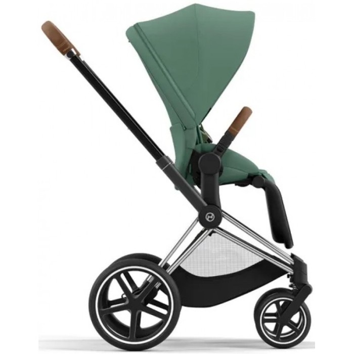 Stroller Cybex Priam Leaf Green chassis Chrome Brown 4.0