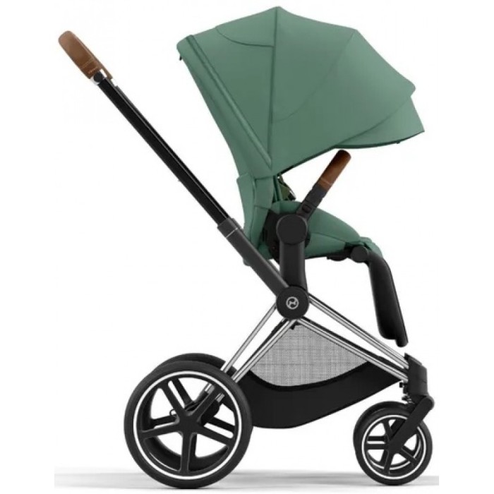 Stroller Cybex Priam Leaf Green chassis Chrome Brown 4.0