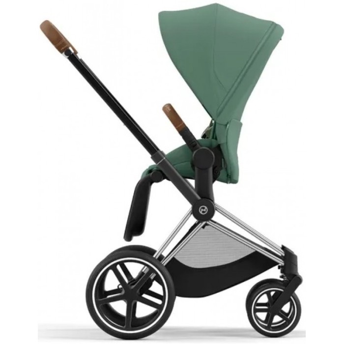 Stroller Cybex Priam Leaf Green chassis Chrome Brown 4.0