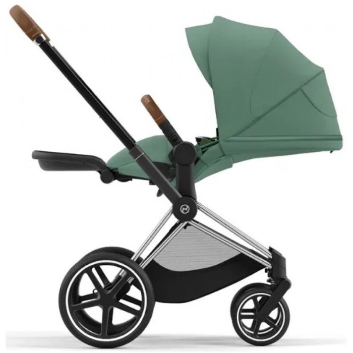 Stroller Cybex Priam Leaf Green chassis Chrome Brown 4.0