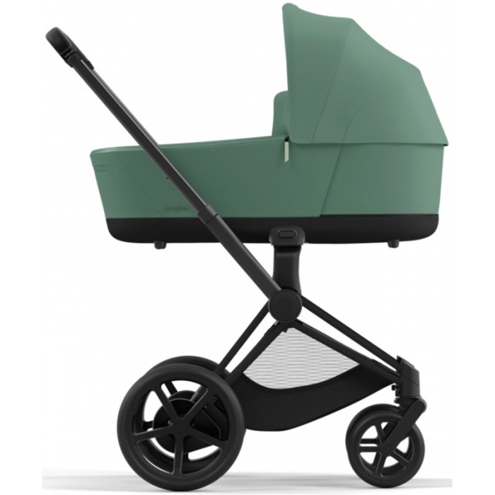 Stroller Cybex e-Priam 2 in 1 Leaf Green chassis Matt Black with electric drive