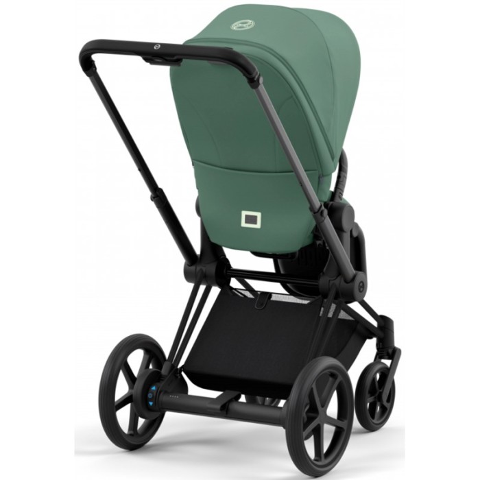 Stroller Cybex e-Priam 2 in 1 Leaf Green chassis Matt Black with electric drive