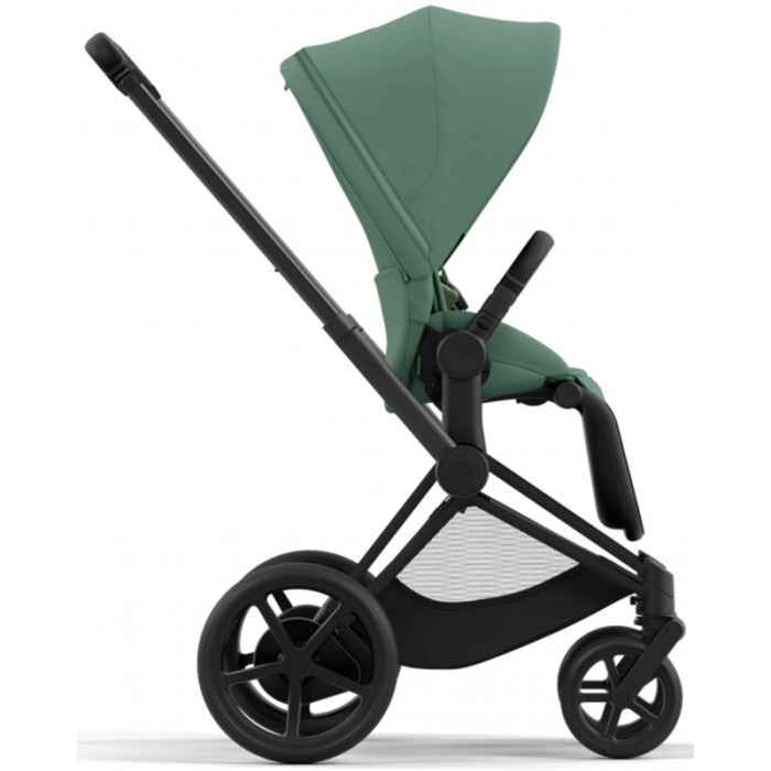 Stroller Cybex e-Priam 2 in 1 Leaf Green chassis Matt Black with electric drive