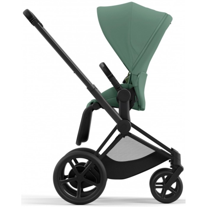 Stroller Cybex e-Priam 2 in 1 Leaf Green chassis Matt Black with electric drive