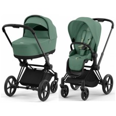 Cybex Priam 4.0 stroller 2 in 1 Leaf Green chassis Matt Black