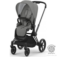 Коляска Cybex ePriam Mirage Grey шасі Matt Black 4.0