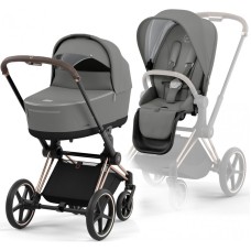 Cybex Priam 4.0 stroller 2 in 1 Mirage Grey chassis Rosegold