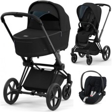 Cybex Priam 3 in 1 Sepia Black chassis Matt Black 4.0 car seat Cloud plus