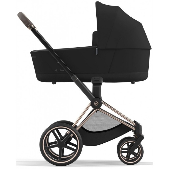 Cybex Priam 3 in 1 Sepia Black chassis Rosegold 4.0 car seat Cloud plus