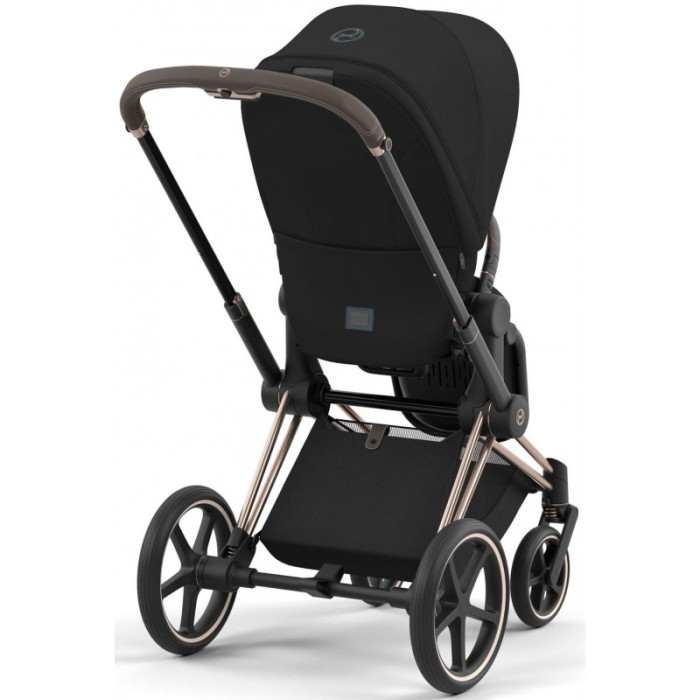 Cybex Priam 3 in 1 Sepia Black chassis Rosegold 4.0 car seat Cloud plus
