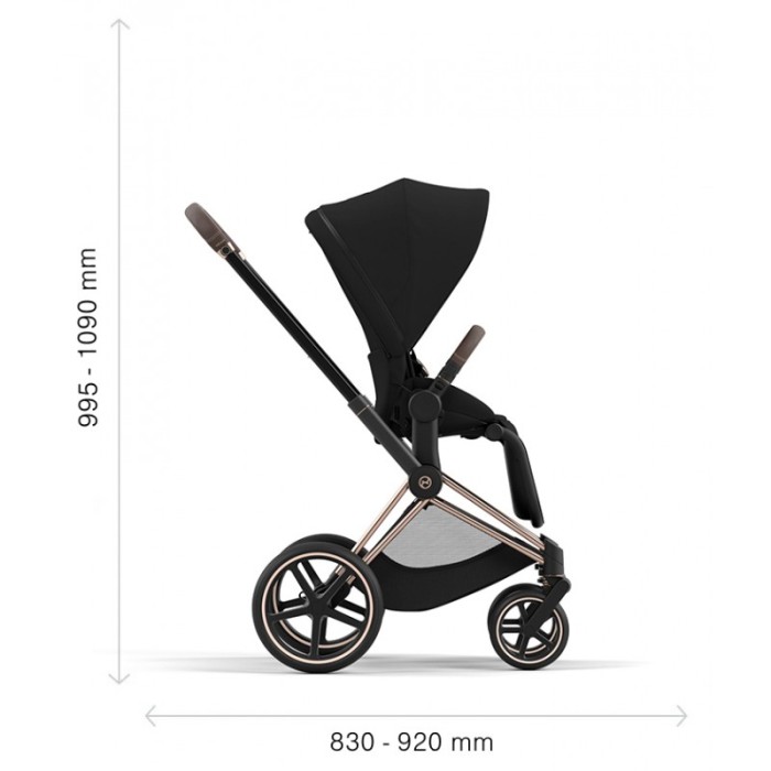 Stroller Cybex Priam Autumn Gold chassis Chrome Black 4.0