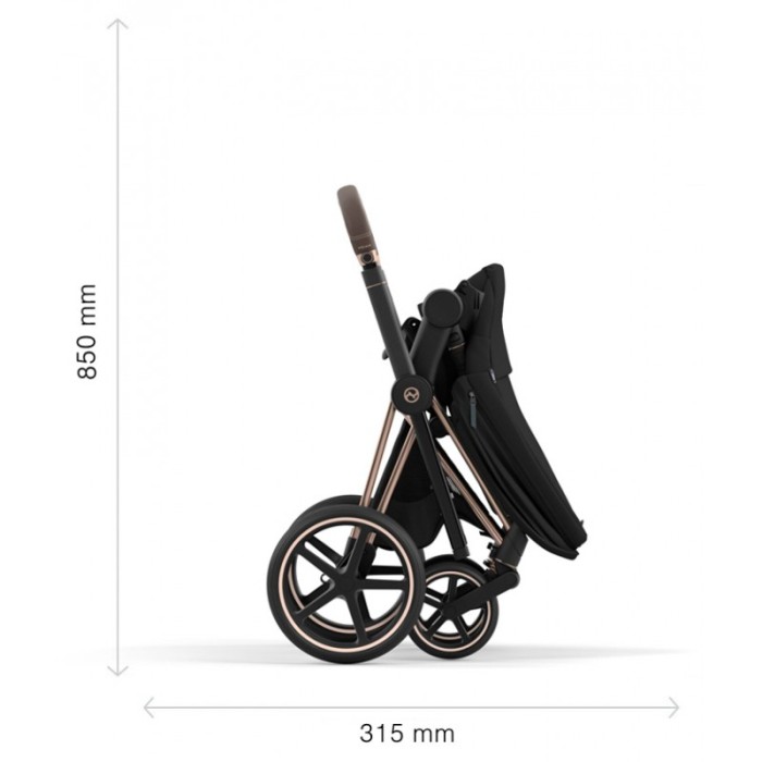Stroller Cybex Priam Autumn Gold chassis Chrome Black 4.0