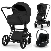 Cybex Priam Style Collection 3 in 1 Sepia Black chassis Matt Balck 5.0 car seat Cloud T plus