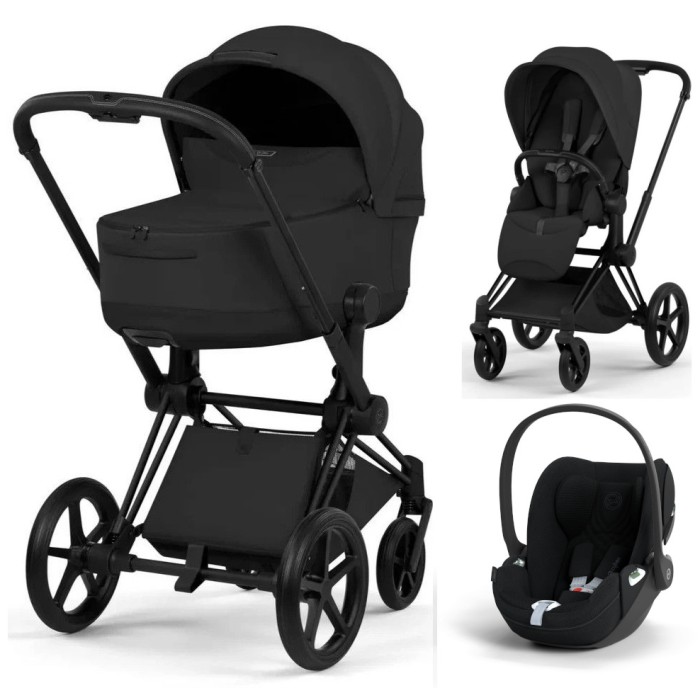Cybex Priam Style Collection 3 in 1 Sepia Black chassis Matt Balck 5.0 car seat Cloud T plus