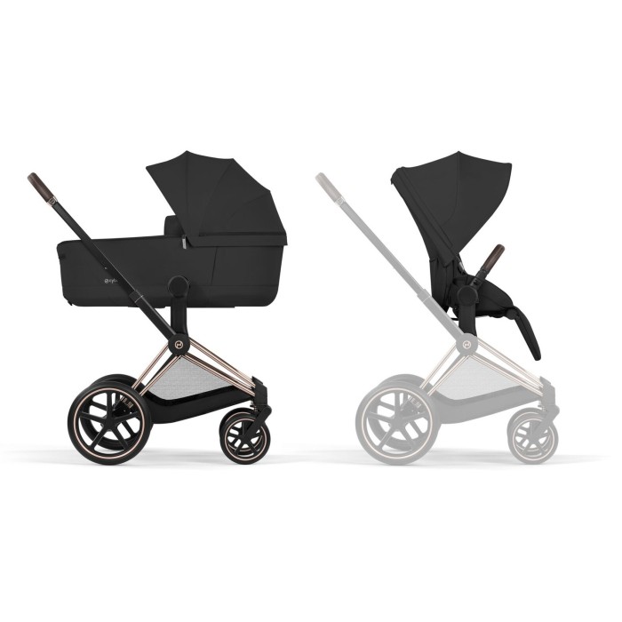 Cybex Priam 5.0 коляска 2 в 1 Sepia Black шасі Rosegold