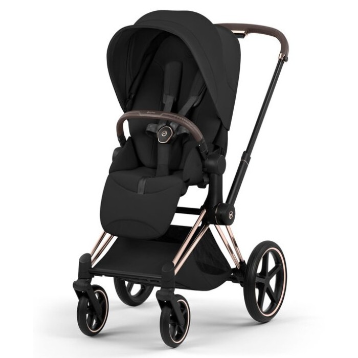 Cybex Priam 3 in 1 Sepia Black Style Collection chassis Rosegold 5.0 car seat Cloud T plus