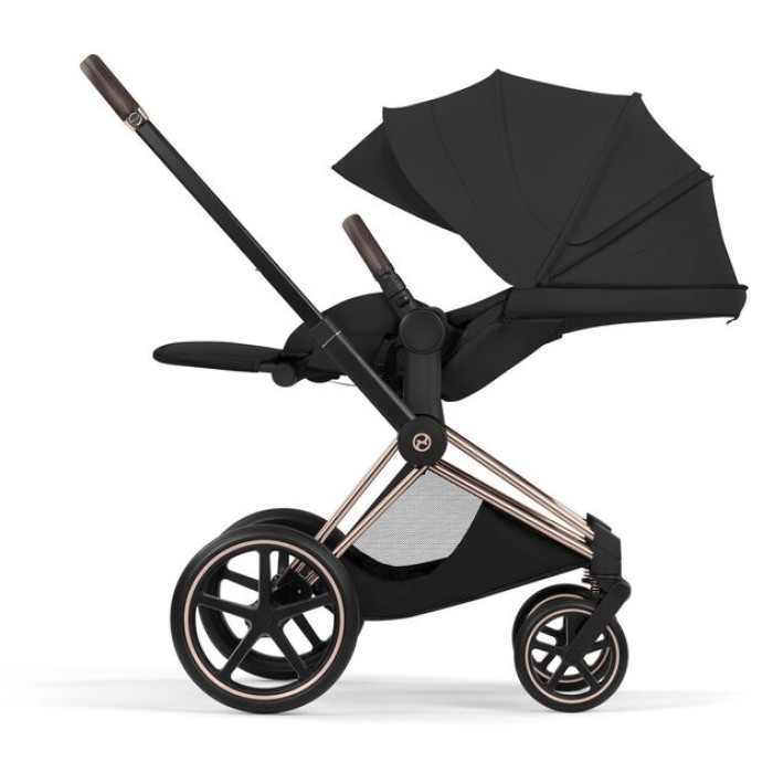 Cybex Priam 3 in 1 Sepia Black Style Collection chassis Rosegold 5.0 car seat Cloud T plus