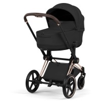 Cybex Priam Style Collection 5.0 люлька Sepia Black + шасі Rosegold