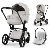 Cybex Priam 3 in 1 City Grey Style Collection chassis Matt Balck 5.0 car seat Cloud T plus