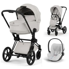Cybex Priam 3 in 1 City Grey Style Collection chassis Matt Balck 5.0 car seat Cloud T plus