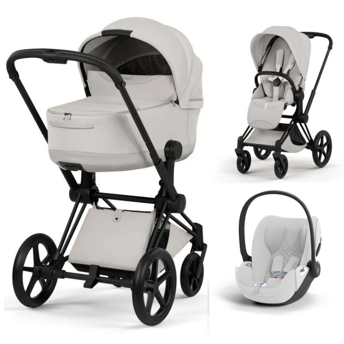Cybex Priam 3 in 1 City Grey Style Collection chassis Matt Balck 5.0 car seat Cloud T plus