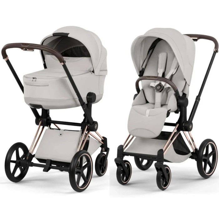 Cybex Priam Style Collection 5.0 stroller 2 in 1 City Grey chassis Rosegold