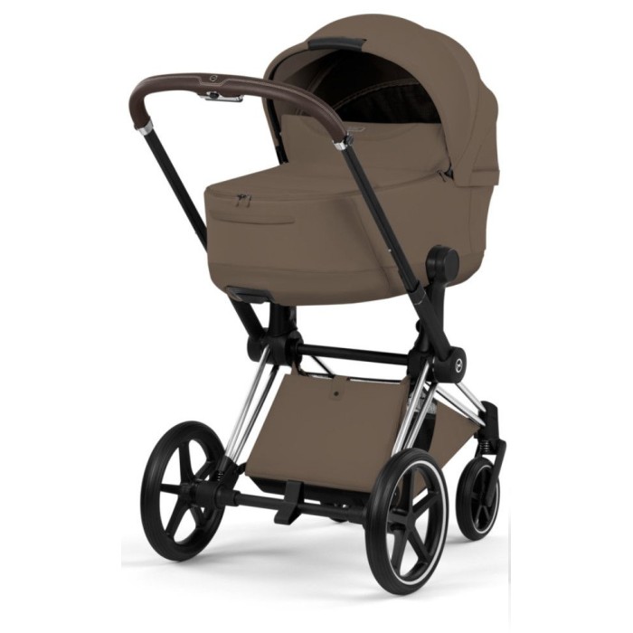 Cybex Priam 3 in 1 Coconut Brown Style Collection chassis Chrome 5.0 car seat Cloud T plus