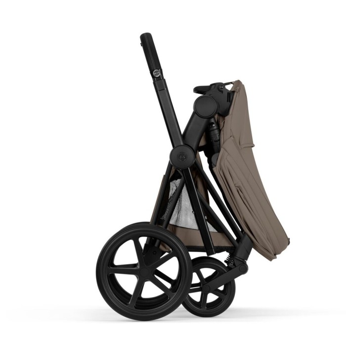 Cybex Priam 5.0 stroller 2 in 1 Coconut Brown chassis Matt Black