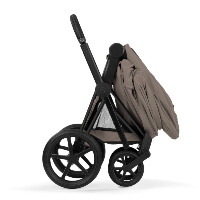 Cybex Priam 5.0 stroller 2 in 1 Coconut Brown chassis Matt Black