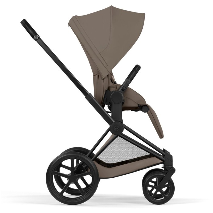 Cybex Priam 5.0 stroller 2 in 1 Coconut Brown chassis Matt Black