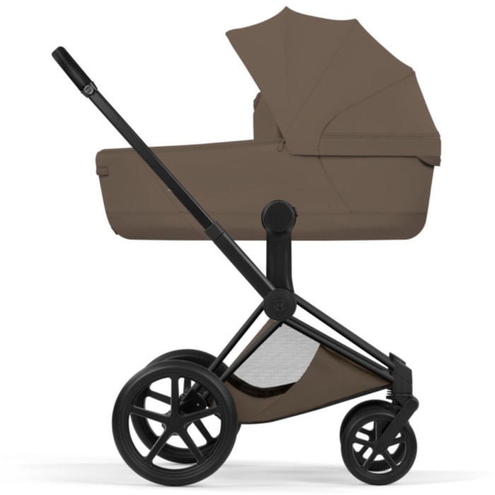 Cybex Priam Style Collection 5.0 stroller 2 in 1 Coconut Brown chassis Matt Black