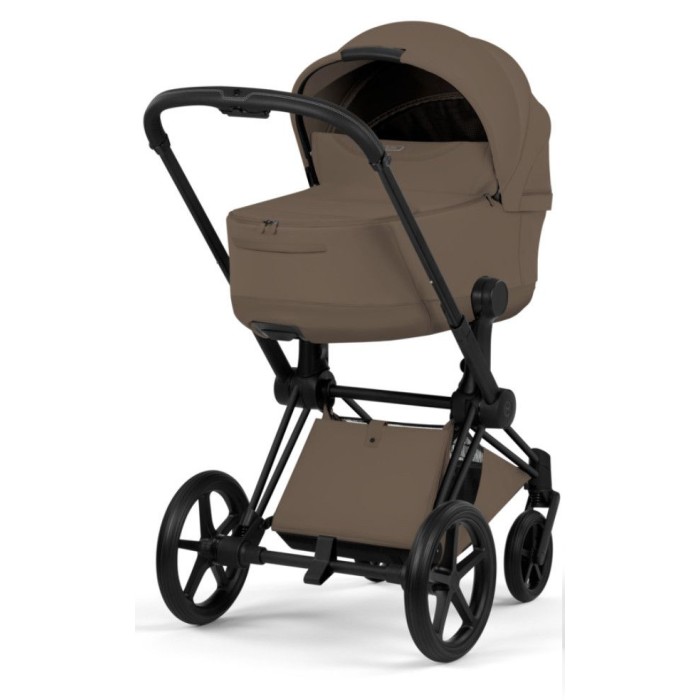 Cybex Priam Style Collection 5.0 stroller 2 in 1 Coconut Brown chassis Matt Black