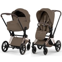 Cybex Priam Style Collection 5.0 коляска 2 в 1 Coconut Brown шасі Rosegold