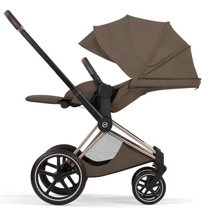 Stroller Cybex Priam Style Collection 5.0 Coconut Brown chassis Rosegold 