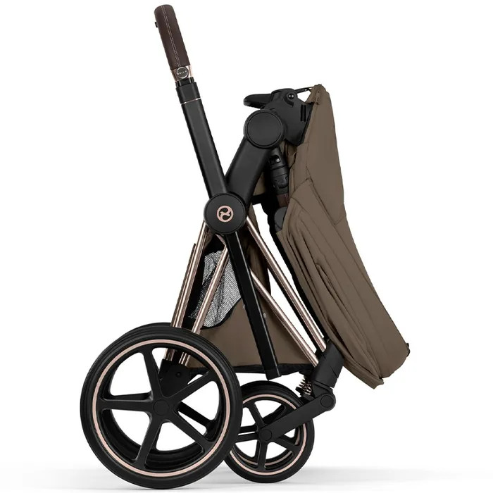 Stroller Cybex Priam Style Collection 5.0 Coconut Brown chassis Rosegold 