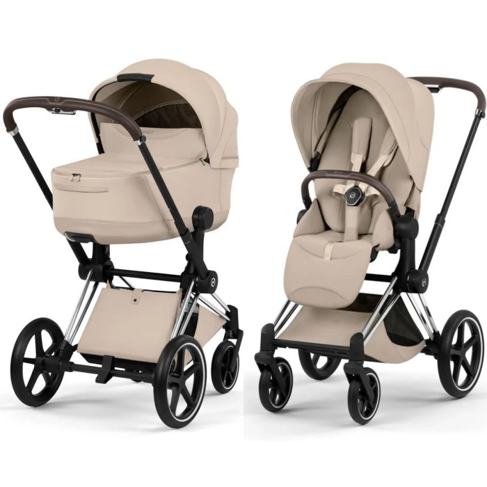 Cybex Priam Style Collection 5.0 stroller 2 in 1 Cozy Beige chassis Chrome