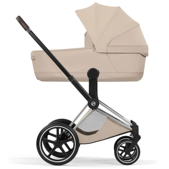Cybex Priam 3 in 1 Cozy Beige Style Collection chassis Chrome 5.0 car seat Cloud T plus
