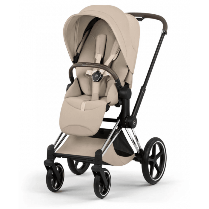 Cybex Priam 3 in 1 Cozy Beige Style Collection chassis Chrome 5.0 car seat Cloud T plus