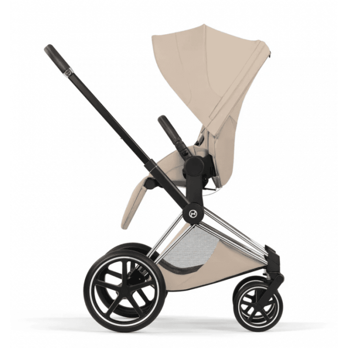 Cybex Priam 3 in 1 Cozy Beige Style Collection chassis Chrome 5.0 car seat Cloud T plus