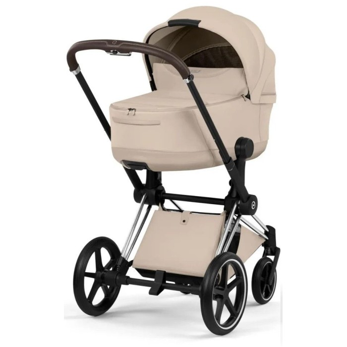 Cybex Priam 3 in 1 Cozy Beige Style Collection chassis Chrome 5.0 car seat Cloud T plus