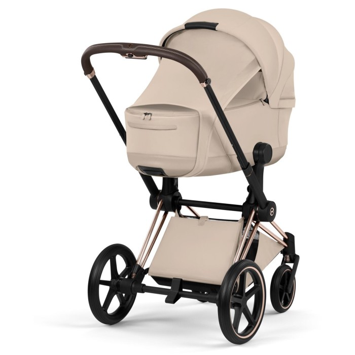 Cybex ePriam Style Collection Cozy Beige chassis Matt Balck 5.0 stroller 2 in 1